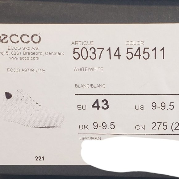 White Sneakers (Leather Ecco) - Picture 7 of 7